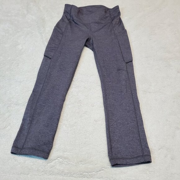 Lululemon Speed Up Tight Gray Active Gym Yoga 20" Inseam Capri Cropped Legging 4 - Picture 2 of 6